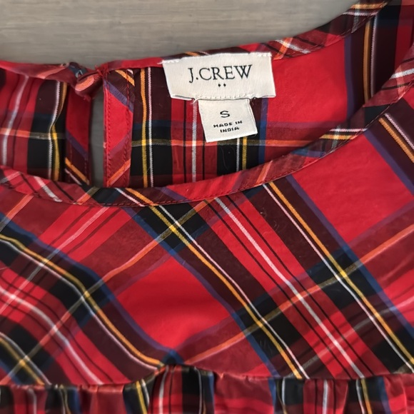 Red Plaid JCrew Factory Top - Picture 2 of 2